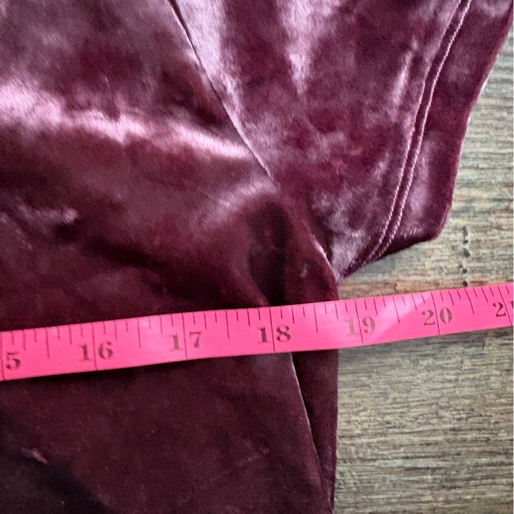 Vintage Y2K crushed velvet swing dress mauve 90s grunge fairy whimsygoth M EUC - Picture 12 of 16
